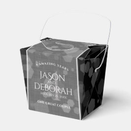 Elegant 4:e Linen Bröllop-årsdagen Presentaskar