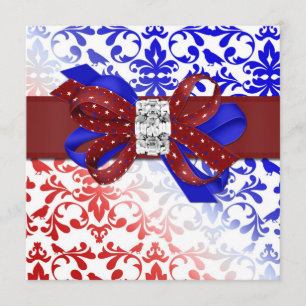 Elegant 4 i juli Inbjudan till Diamond Bow
