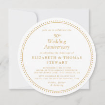 Elegant 50-årsjubileum för bröllop