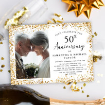 Elegant 50:e Bröllop-årsdagen