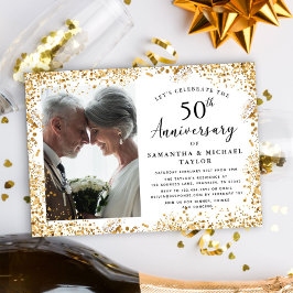 Elegant 50:e Bröllop-årsdagen Inbjudningar
