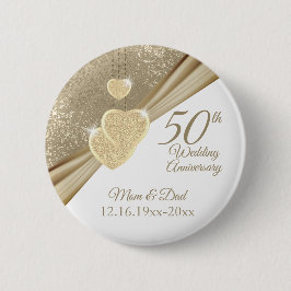 Elegant 50:e Bröllop-årsdagen Knapp