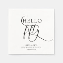 Elegant 50:e födelsedagen