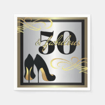 Elegant 50:e Födelsedagsfestens Pappra