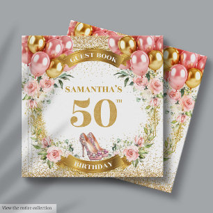 Elegant 50:e födelsedagsgästen Bok med klor