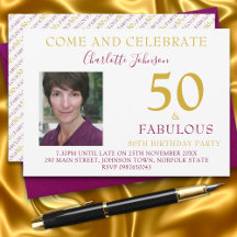 Elegant 50 och Fabulous Photo 50-årsdagen