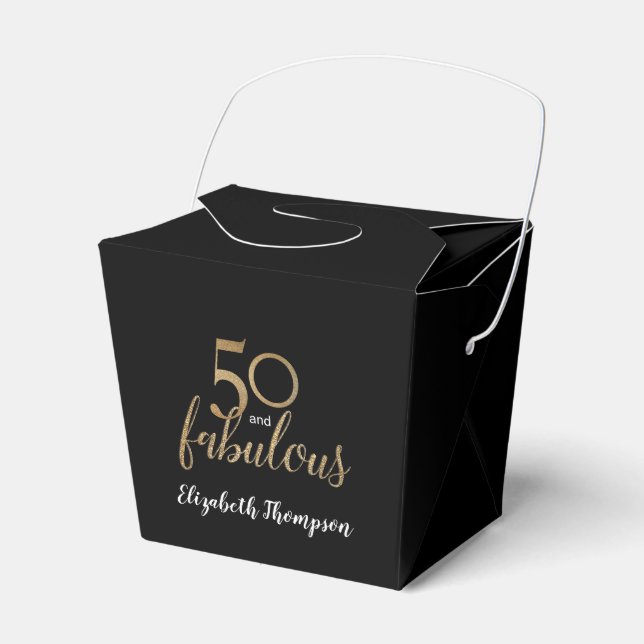 Elegant 50 och fantastisk fågeldagslåda, svart gul presentaskar (Framsidan Sidan)