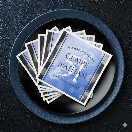 Elegant 51:a årsdagen för Sapphire Bröllop Pappersservett