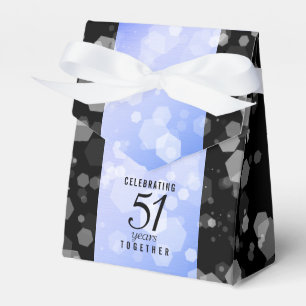 Elegant 51:a årsdagen för Sapphire Bröllop Presentaskar
