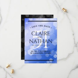 Elegant 51:a årsdagen för Sapphire Bröllop Spara Datumet