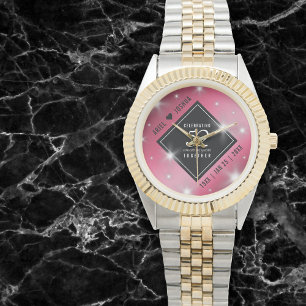 Elegant 52:a stjärnan Ruby Bröllop-årsdagen Armbandsur