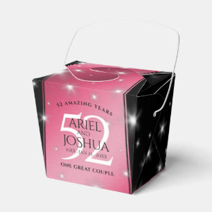 Elegant 52:a stjärnan Ruby Bröllop-årsdagen Presentaskar