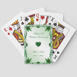 Elegant 55:e Bröllop-årsdagen Casinokort