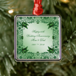 Elegant 55:e Bröllop-årsdagen Ornament