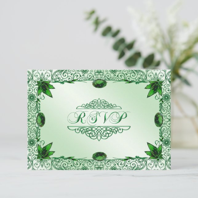 Elegant 55:e Bröllop-årsjubileet OSA bjudande in Kort (Stående Fram)