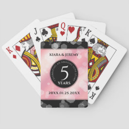 Elegant 5:e Ro-kvarteret Bröllop Casinokort