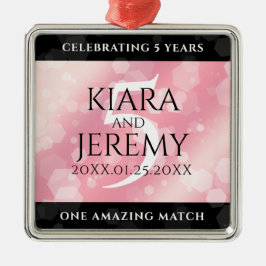 Elegant 5:e Ro-kvarteret Bröllop Julgransprydnad Metall