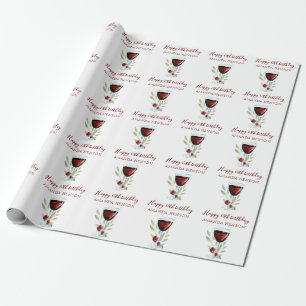 Elegant 60-årsdag Rött Vin  Presentpapper