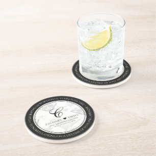 Elegant 60:e årsdagen 75:e Diamond Bröllop Underlägg