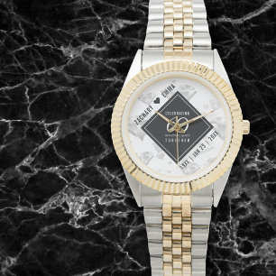 Elegant 60:e Diamond Bröllop-årsdagen Armbandsur