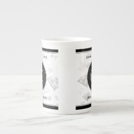 Elegant 60:e Diamond Bröllop-årsdagen Benporslin Mugg