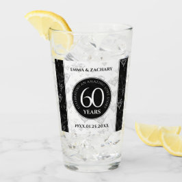 Elegant 60:e Diamond Bröllop-årsdagen Glaskopp