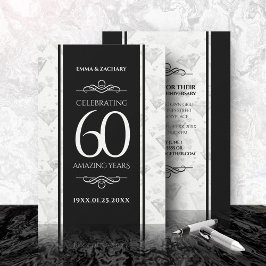 Elegant 60:e Diamond Bröllop-årsdagen Inbjudningar
