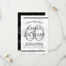 Elegant 60:e Diamond Bröllop-årsdagen Spara Datumet