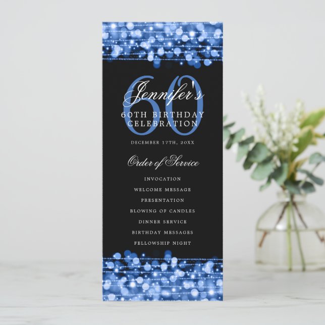 Elegant 60:e födelsedag: Tack för marin flotta Inbjudningar (Stående Fram)