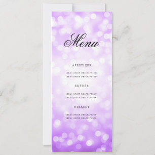 Elegant 60:e Födelsedagsfesten Lila Bokeh Inbjudningar