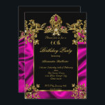 Elegant 60:e Födelsedagsfesten Silke Rik Rosa Guld Inbjudningar<br><div class="desc">Elegant 60:e Födelsedagsfesten Silke Rik Rosa Guld Black Diamond Bilder Födelsedagsfest . Du kan ändra ålder! Anpassa med din egen information.</div>