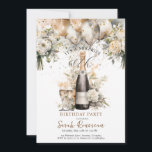 Elegant 60:e överraskande Födelsedagsfesten Inbjudningar<br><div class="desc">Elegantens överraskning 60:e födelsedagsfest inbjudan,  med vattenfärgballonger,   rosa,  krämfärgade blommigtar och en spridning av faux guld konetti. Anpassa för alla åldrar.</div>