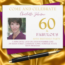 Elegant 60 och Fabulous Photo 60-årsdagen