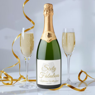 Elegant 60 och fantastisk födelsedagsfest vit guld