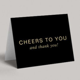 Elegant 60th Birthday Black Gold Tack Kort