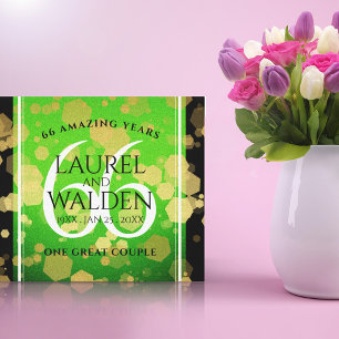 Elegant 66:e årsdagen för Titanite Bröllop Canvastryck