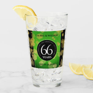 Elegant 66:e årsdagen för Titanite Bröllop Glaskopp