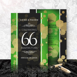 Elegant 66:e årsdagen för Titanite Bröllop Inbjudningar