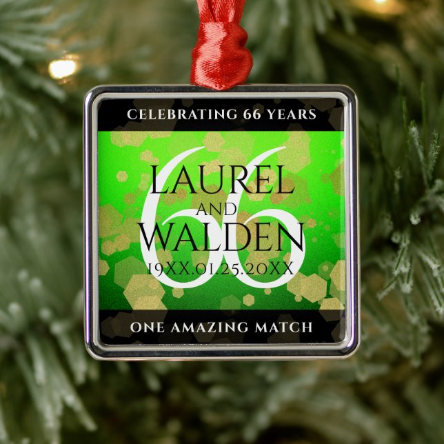 Elegant 66:e årsdagen för Titanite Bröllop Julgransprydnad Metall (Träd)