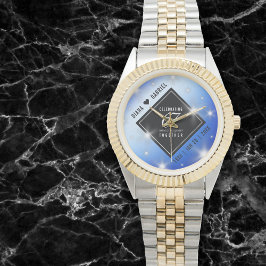 Elegant 67:e årsdagen för Star Sapphire Bröllop Armbandsur