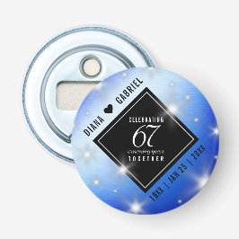 Elegant 67:e årsdagen för Star Sapphire Bröllop Flasköppnare