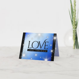 Elegant 67:e årsdagen för Star Sapphire Bröllop Tack Kort