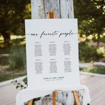 Elegant 6 Bord Favoritpersoner Placeringsplan