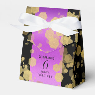 Elegant 6e Amethyst Bröllop-årsdagen Presentaskar