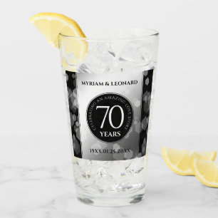 Elegant 70:e platinumårsdagen Bröllop Glaskopp