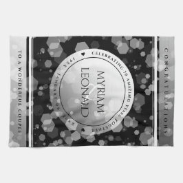 Elegant 70:e platinumårsdagen Bröllop Kökshandduk