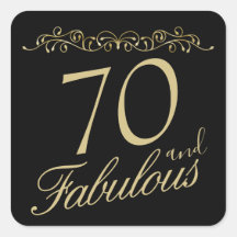 Elegant 70 och Fabulous Ornament 70 Birthday
