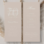 Elegant 70th Program Champagne Menu Tack<br><div class="desc">Elegantens "Födelsedagsfest Program"-design med en formell skripttypografi i Champagne w/ anpassningsbar program meny tack för text.</div>