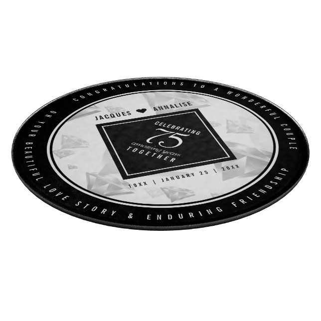 Elegant 75:e Diamond Bröllop-årsdagen (Hörn)