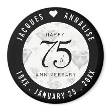 Elegant 75:e Diamond Bröllop-årsdagen